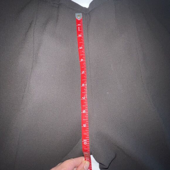 ARMANI COLLEZIONI Pants Brown Wool Wide Leg 10 MADE IN ITALY 32x28 - Picture 8 of 13